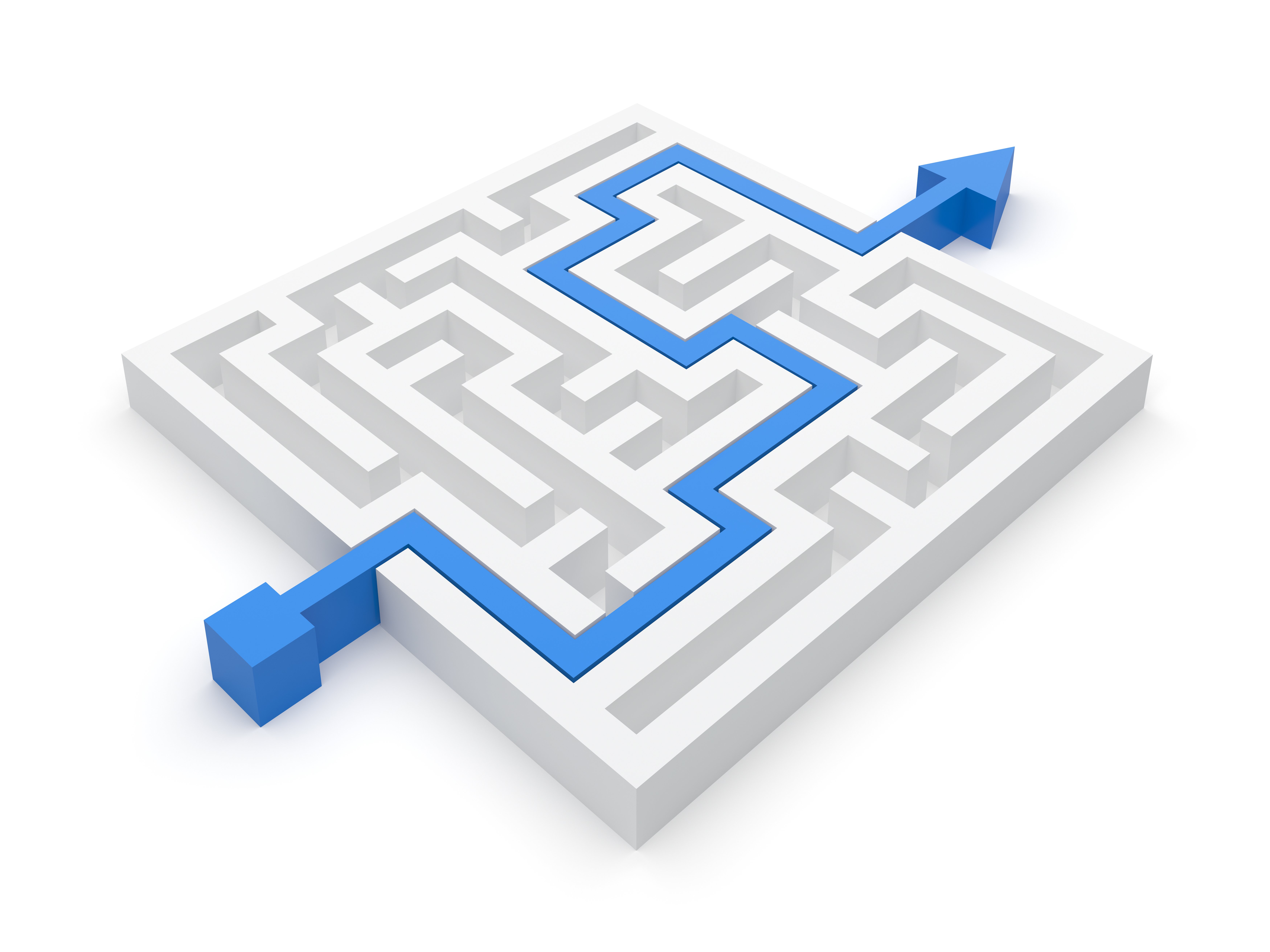 Illustration eines Labyrinths