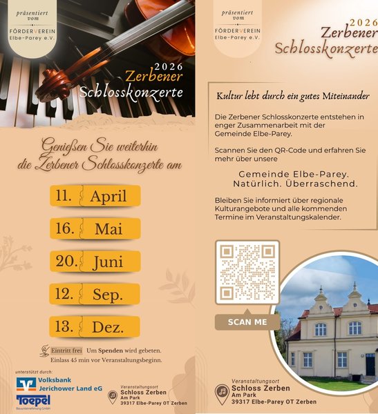 Titelbild zur Veranstaltung "Weitere Schlosskonzerte"