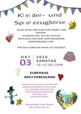 Titelbild zur Veranstaltung Kleider- und Spielzeugbörse in Ferchland