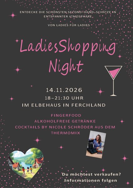 Titelbild zur Veranstaltung "Ladies Shopping Night"