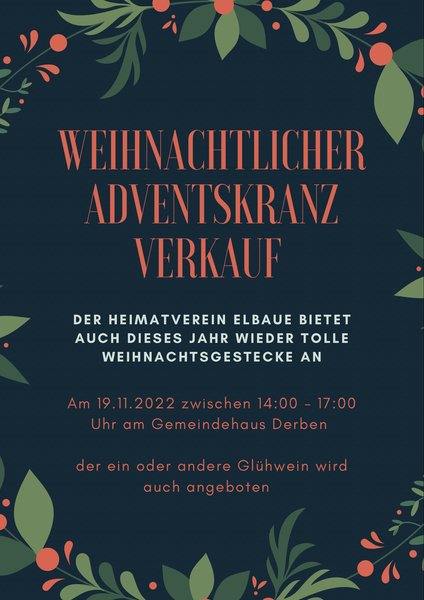 Titelbild zur Veranstaltung "Weihnachtslichter-Adventskranz-Verkauf"